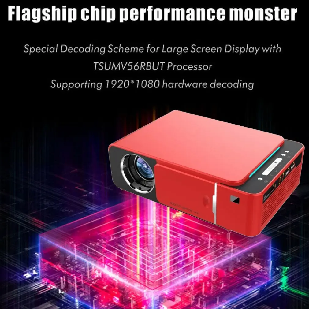 Salange T6 Wi-Fi мини проектор Родной 720P Поддержка 1080P 2600 люмен ЖК дисплей светодиодный портативный домашний кинотеатр