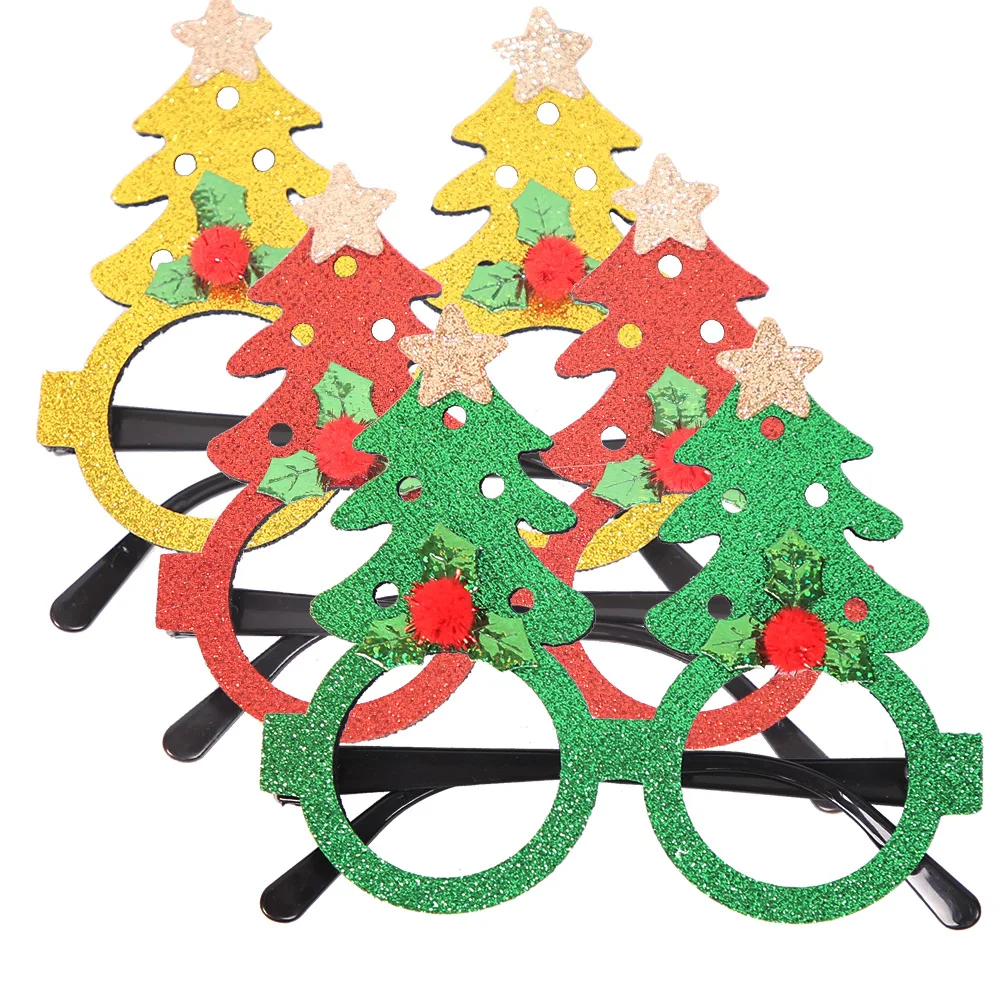 Christmas Glasses Decoration Christmas Glowing Hair Bands Antler Moose Headband Headdress Christmas Decoration