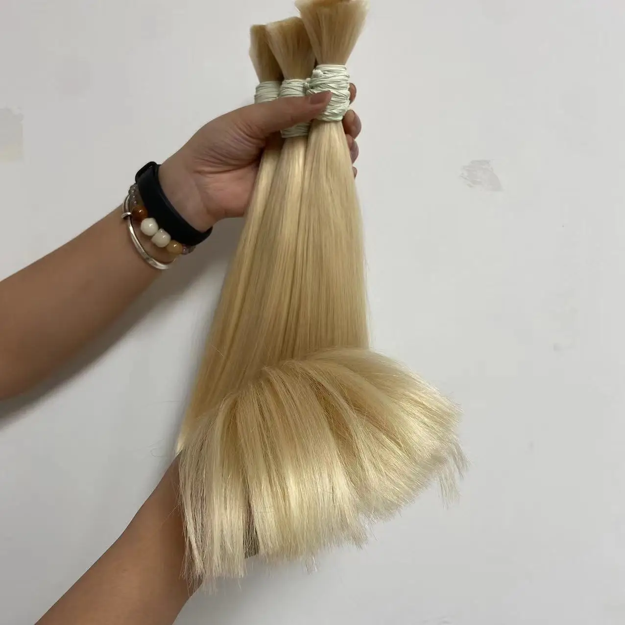 Double Drawn Raw Virgin Cuticle Aligned Human Hair Bundles #613 Blonde Straight Virgin Hair Cabelo