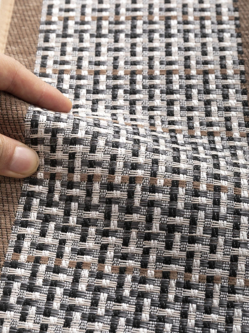 Non-Slip Indoor Carpet Stair Treads 8x30 Inch Adhesive Runner for Wooden Steps Rubber Woven Material for Door or Room Travel