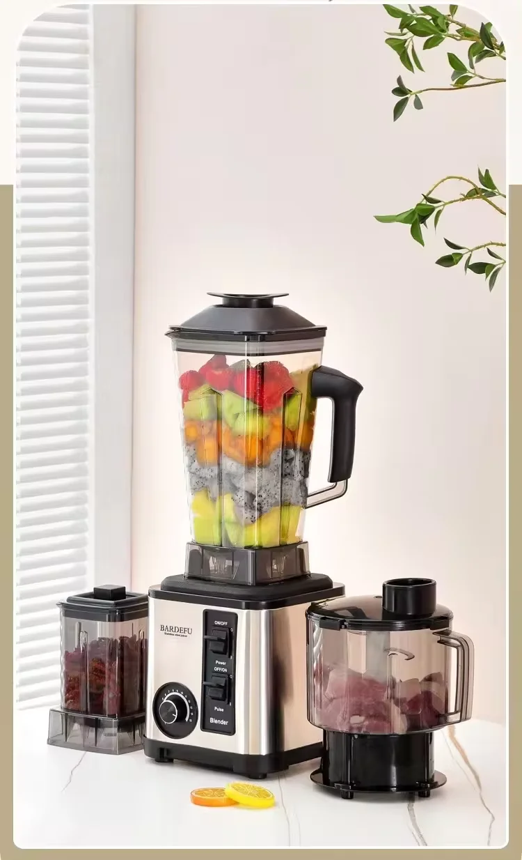 Multifunctional 3L Blender Juicer Food Processor Blender 3 in 1 Smoothie Blender Machine Heavy Duty Commercial 8000w