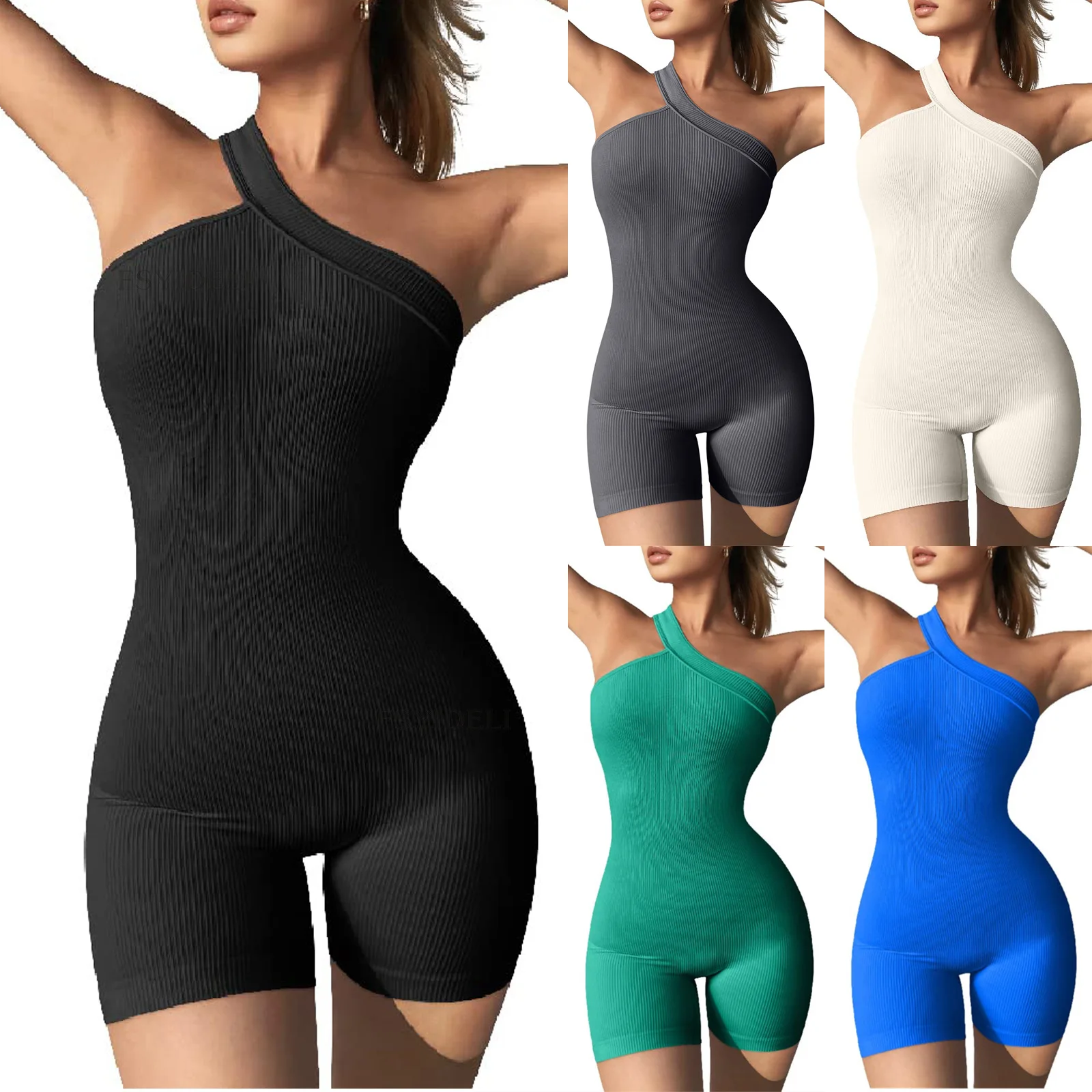 Wholesale summer women shorts workout sleeveless bodysuit women yoga romper