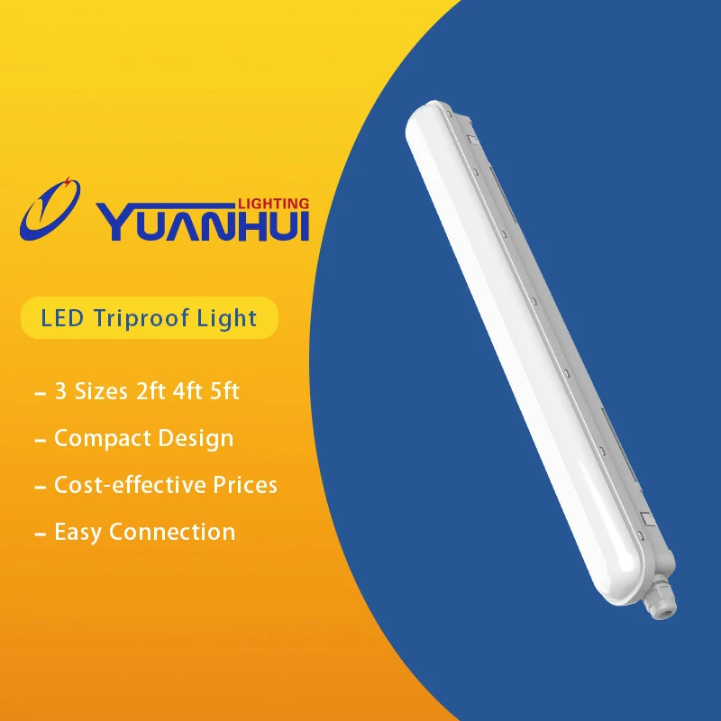 high quality 30000h 16/27/32/44/53w led waterproof light IP65 tri proof led triproof light led