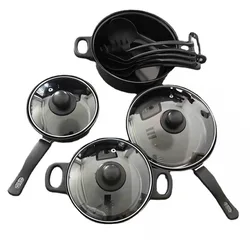 Wholesale Manufacturers Kitchen Cooking Pot Cast Iron 13 Pieces Non Stick Cookware Sets