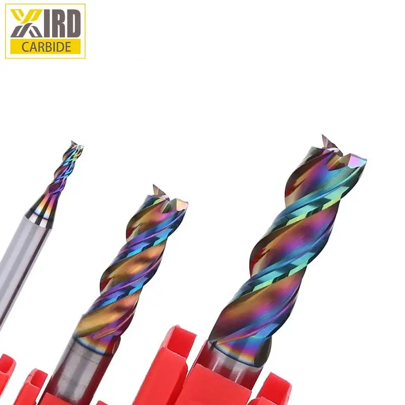 XIRD Solid Carbide CNC Cutter End Mill Cutting Tool For Aluminum