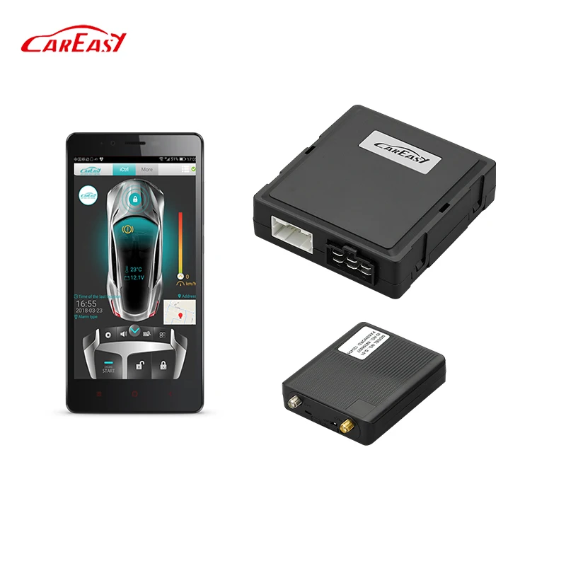 GPS/GSM/GPRS upgrade car security system with remote engine start and  remote fuel cut off via smartphone APP
