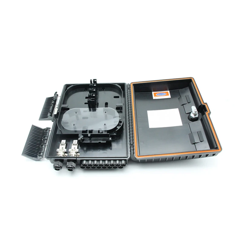 IP65 FTTH Box 16F Настенный/полюсный монтируемый волоконно-оптический распределительный ящик, загруженный с отрезом и 1x16 ПЛК-сплиттер