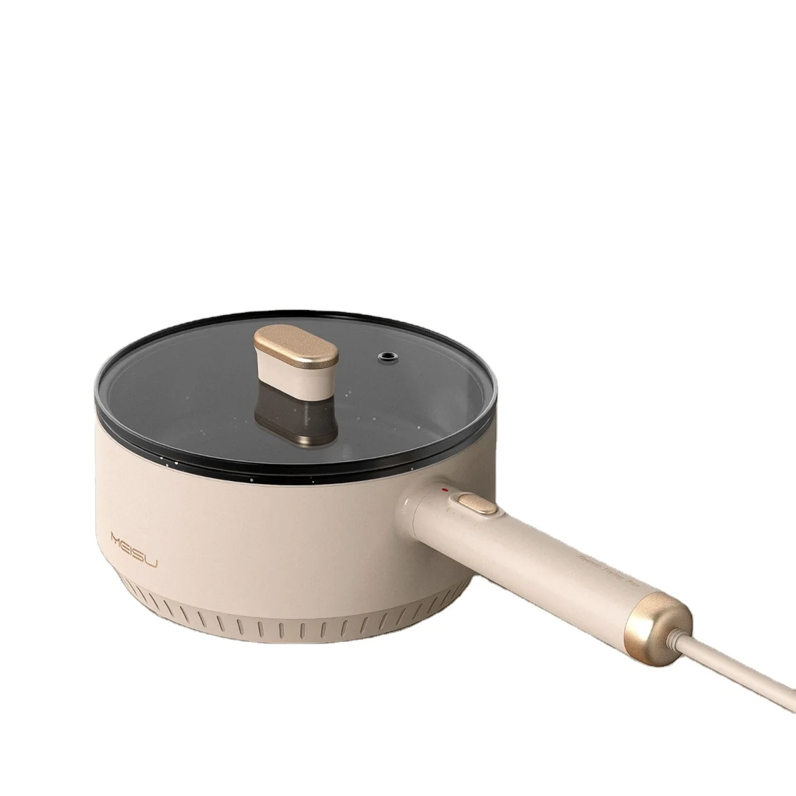 Factory Price Multi Function Frying Pan White Non Stick Ceramic Coating Electric Mini Cooking Pot