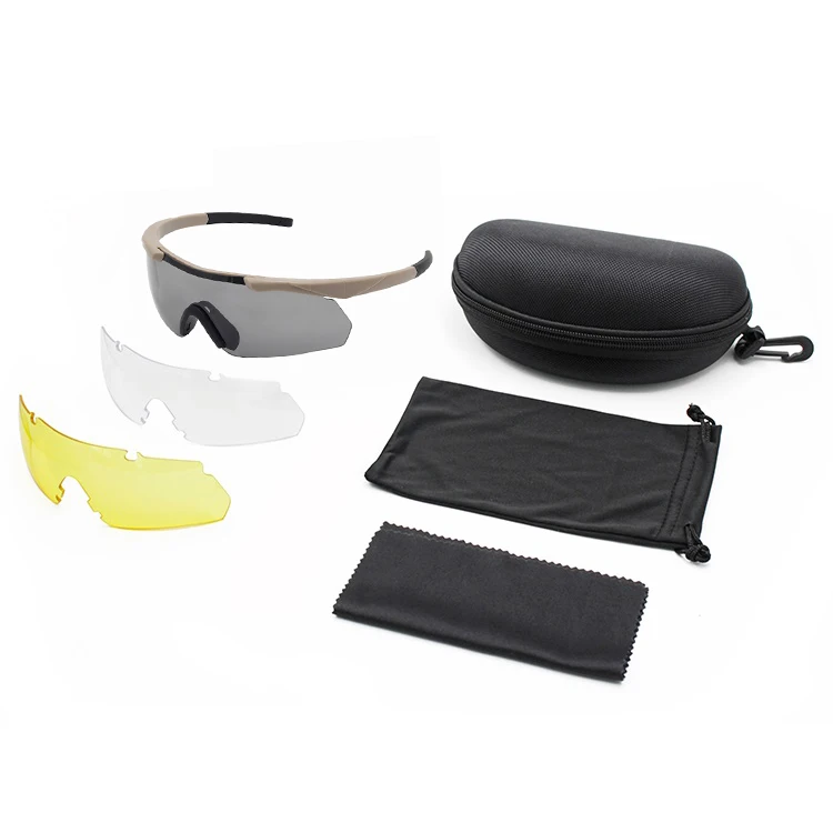 RTS Interchangeable Lens shooting Sunglasses Goggles tactical eye glasses for men