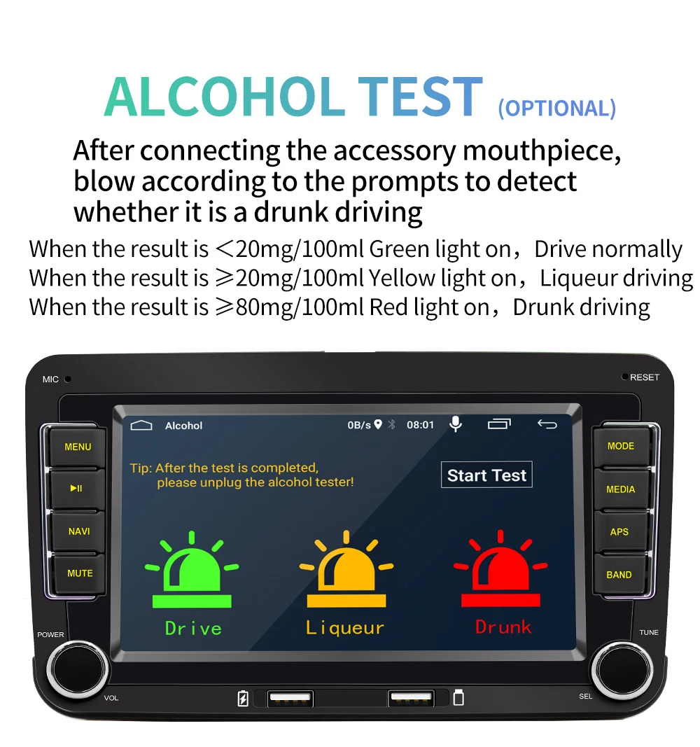 7inch VW Volkswagen Android Car radio Multimedia system Auto monitor screen android player support carplay Androidauto GPS WiFi