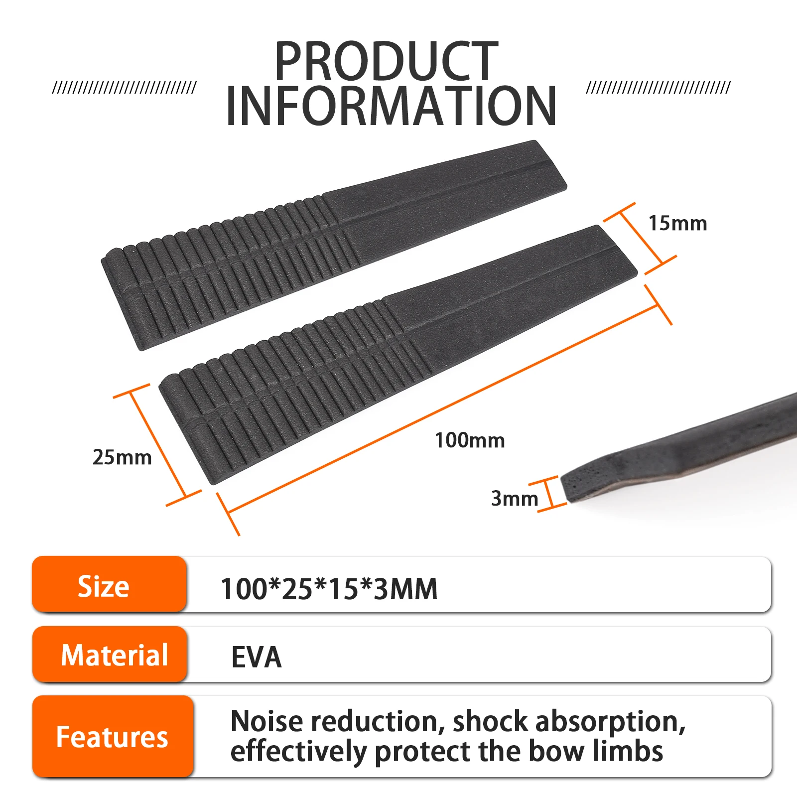 Protect Bow Limbs Noise Reduction Shock Absorber For Recurve Bow Compound Bow Accessories