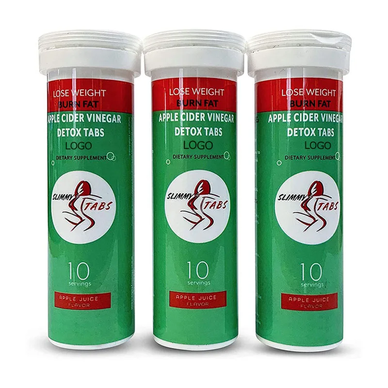 Factory Outlet Low MOQ Private Label Flat Tummy Body Detoxify Apple Cider Vinegar Effervescent Tablet
