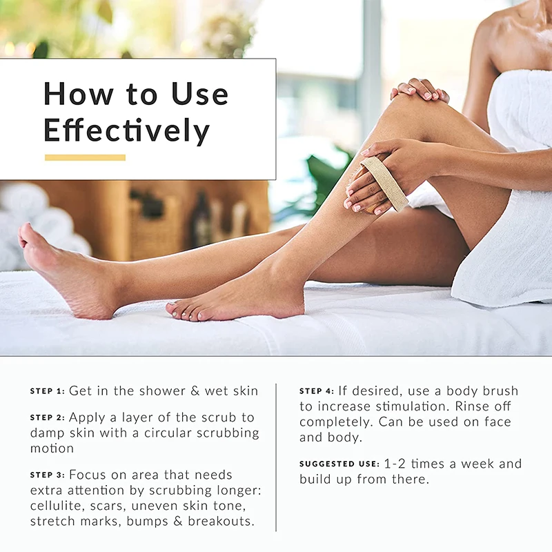 Custom Hot Selling Salt Scrub Natural Body Sugar Scrub Exfoliate Skin Whitening Body Scrub
