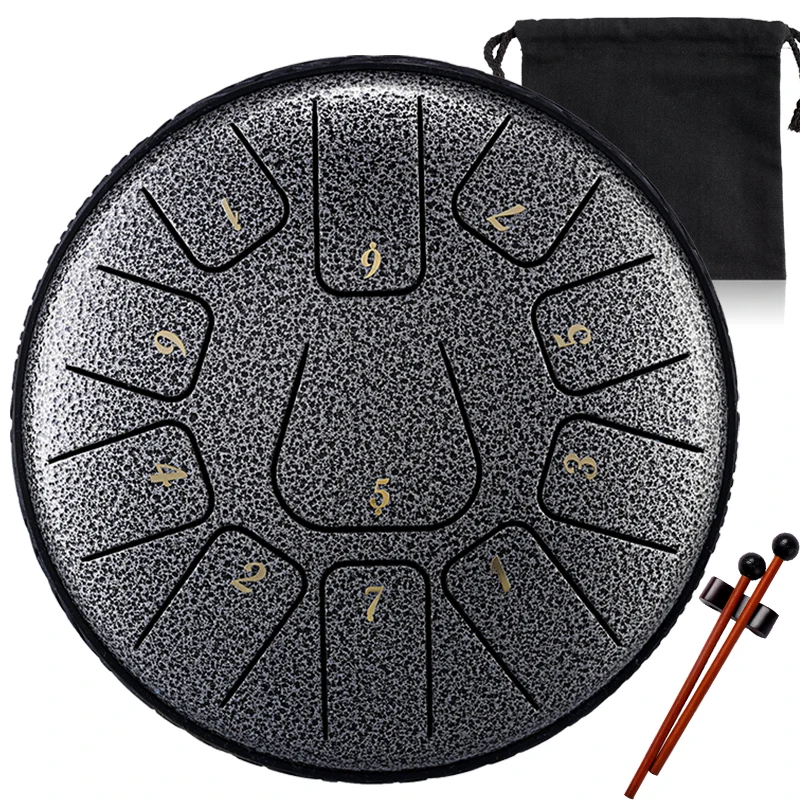 Стальные барабаны для языка HUASHU для взрослых и детей со стальным барабаном для языка, музыкальная книга с маллетами