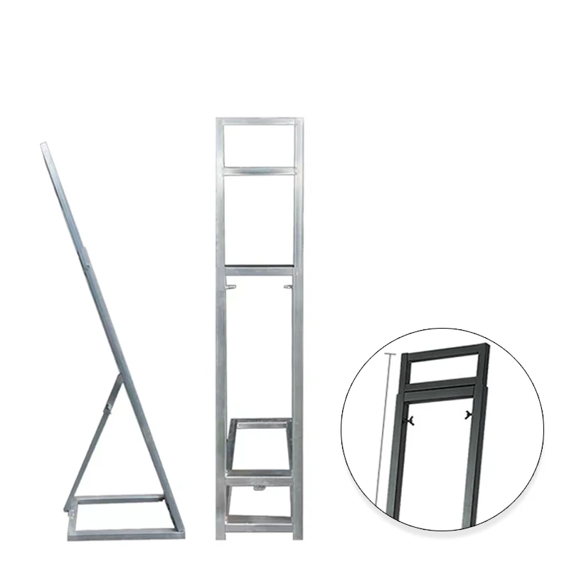 Wholesale KT board display frame activity stage background frame wrought iron bracket telescopic bracket