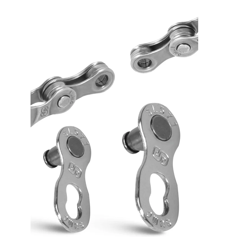 SUMC 7/8/9/10/11/12 скорости инструмент для демонтажа цепи велосипеда MTB дорожный велосипед Серебряная цепочка 116/126 ссылки прочие Запчасти велосипедов цепь с недостающим