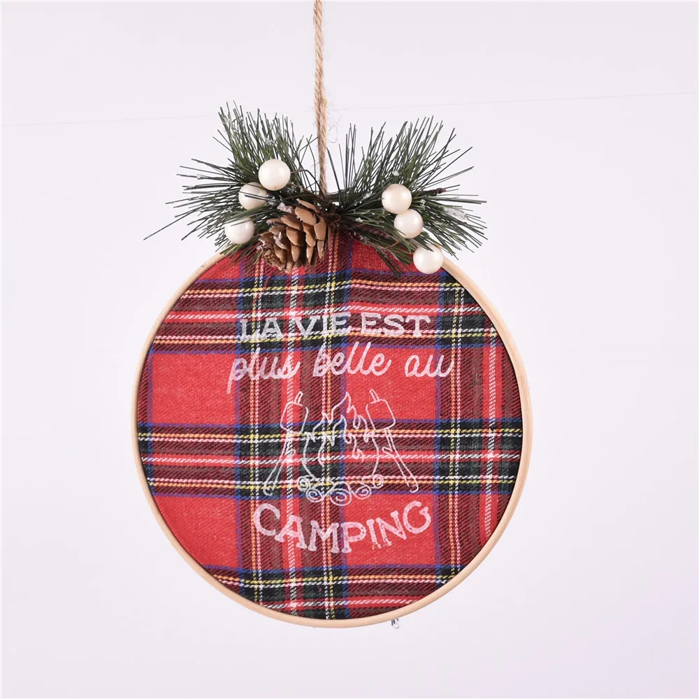 GY BSCI Natural Wooden Crafts Star Shape Decoration Handmade Hanging Christmas Ornaments