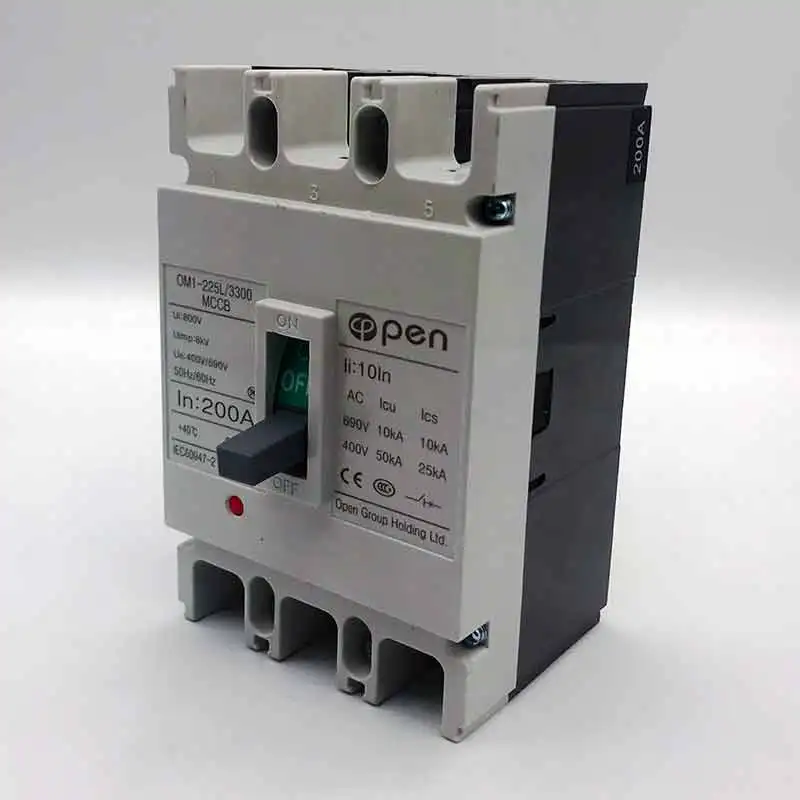 Om1 cm1 3P 200a 250a mccb 25a