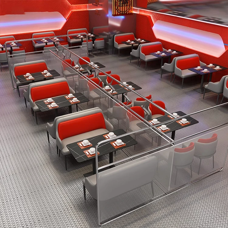 Commercial modern big restaurant sofa benches and tables furniture set cafe shop chairs grand plaza hotel coffee table and chair