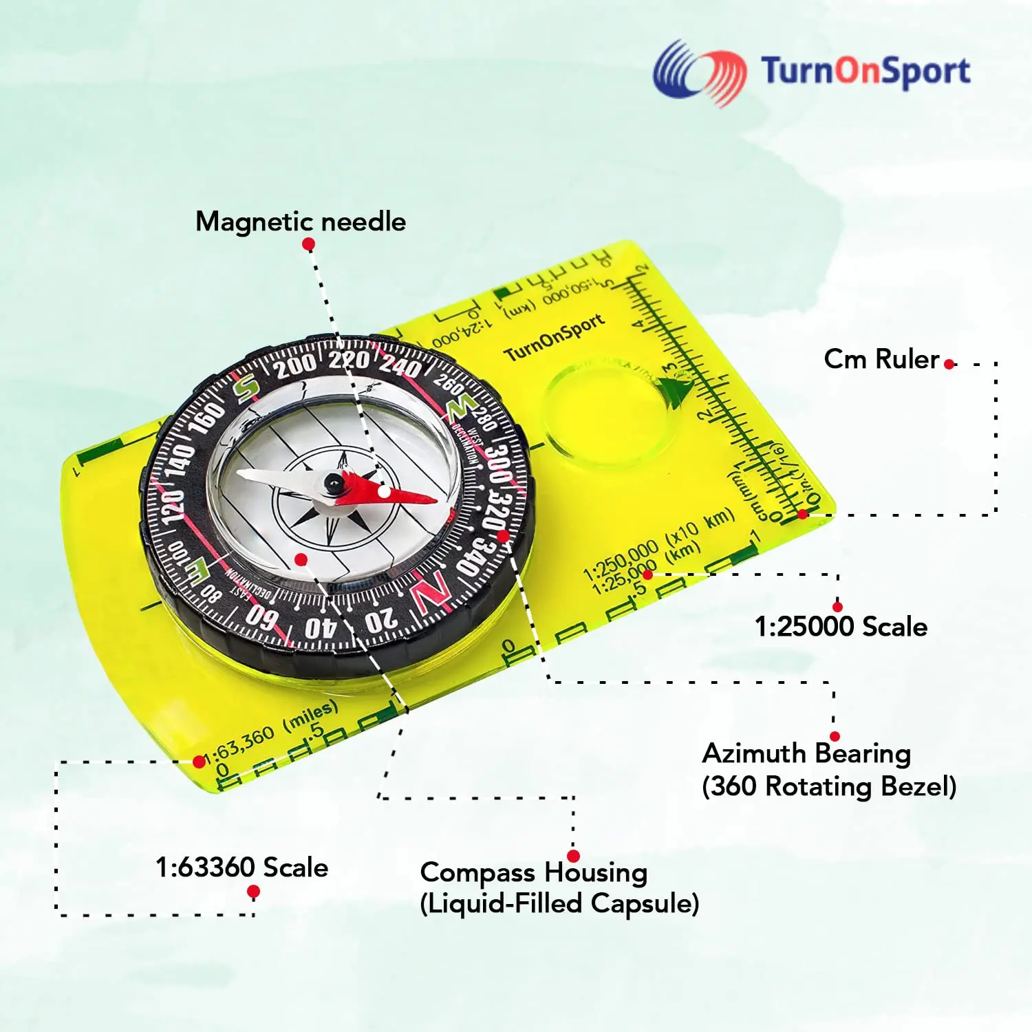 Other Camping Hiking Gear Camping Navigation Advanced Scout Hiking Backpacking Orienteering Compass Custom Logo Compass