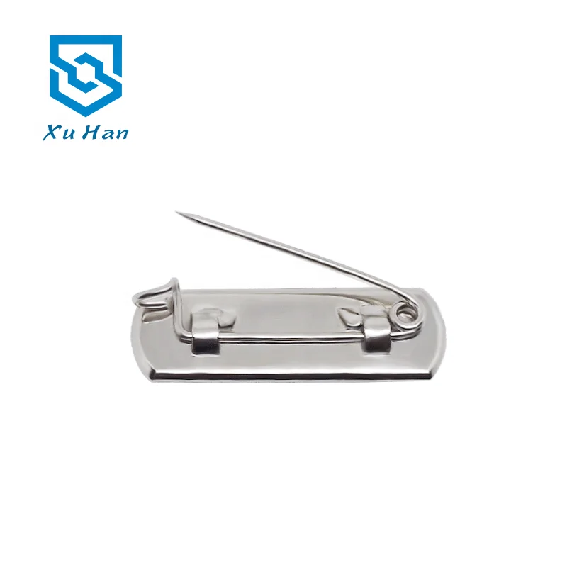 Wholesale high quality metal chest safety pin with double-sided adhesive tape