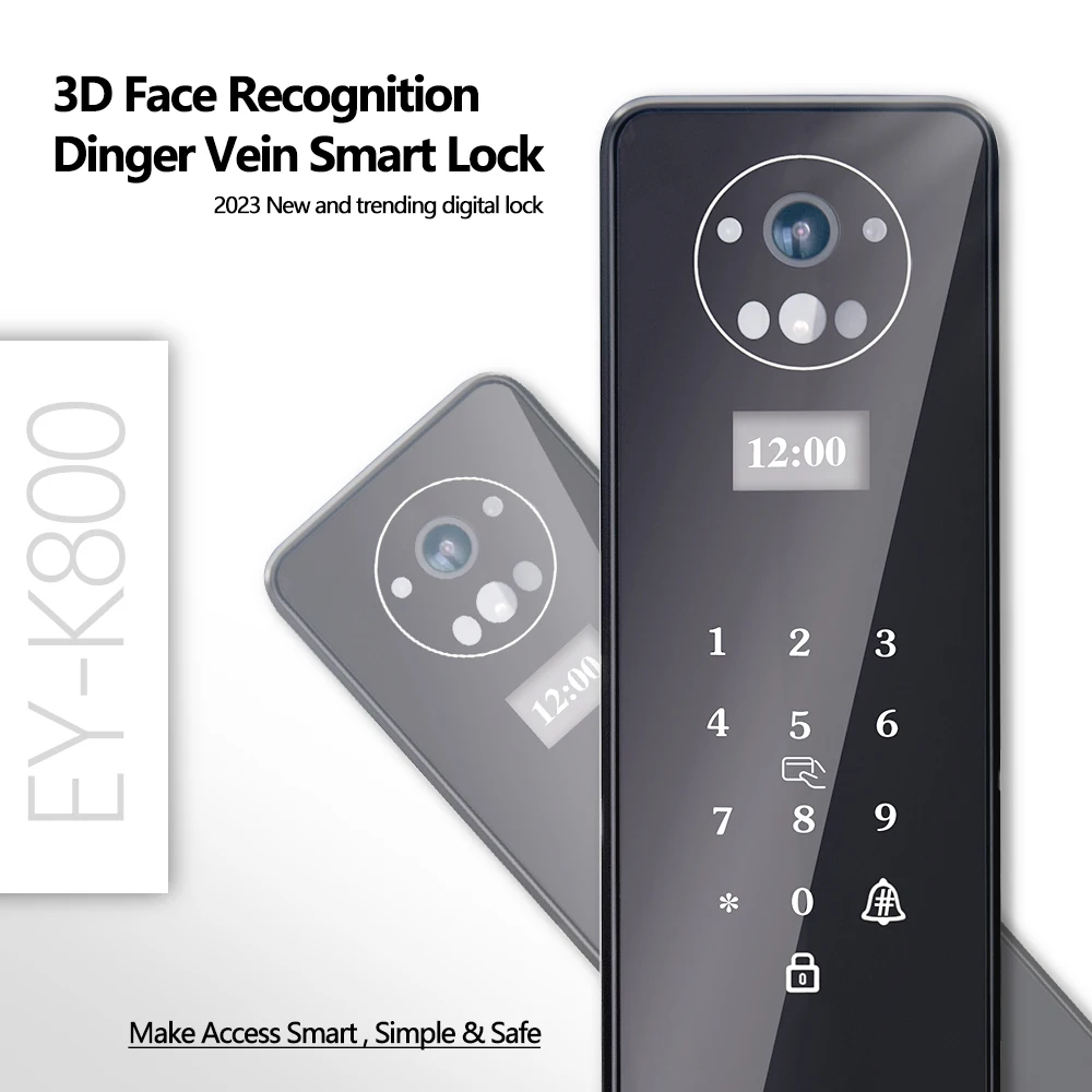 Eseye Advanced Smart Finger Vein Lock High Quality Biometric Number Electromagnetic NFC Security Door Lock Smart Door Lock