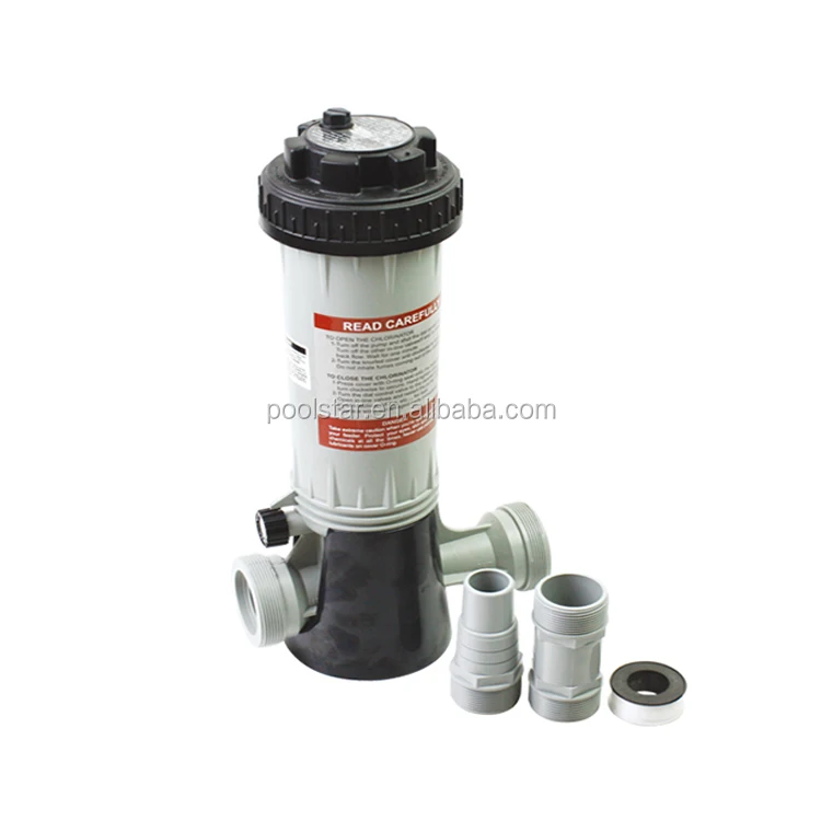 4.2lb (1.9kgs) Inline Chlorine Feeder Kits Pool Cleaning Filter & Dispenser for Swimming Pools