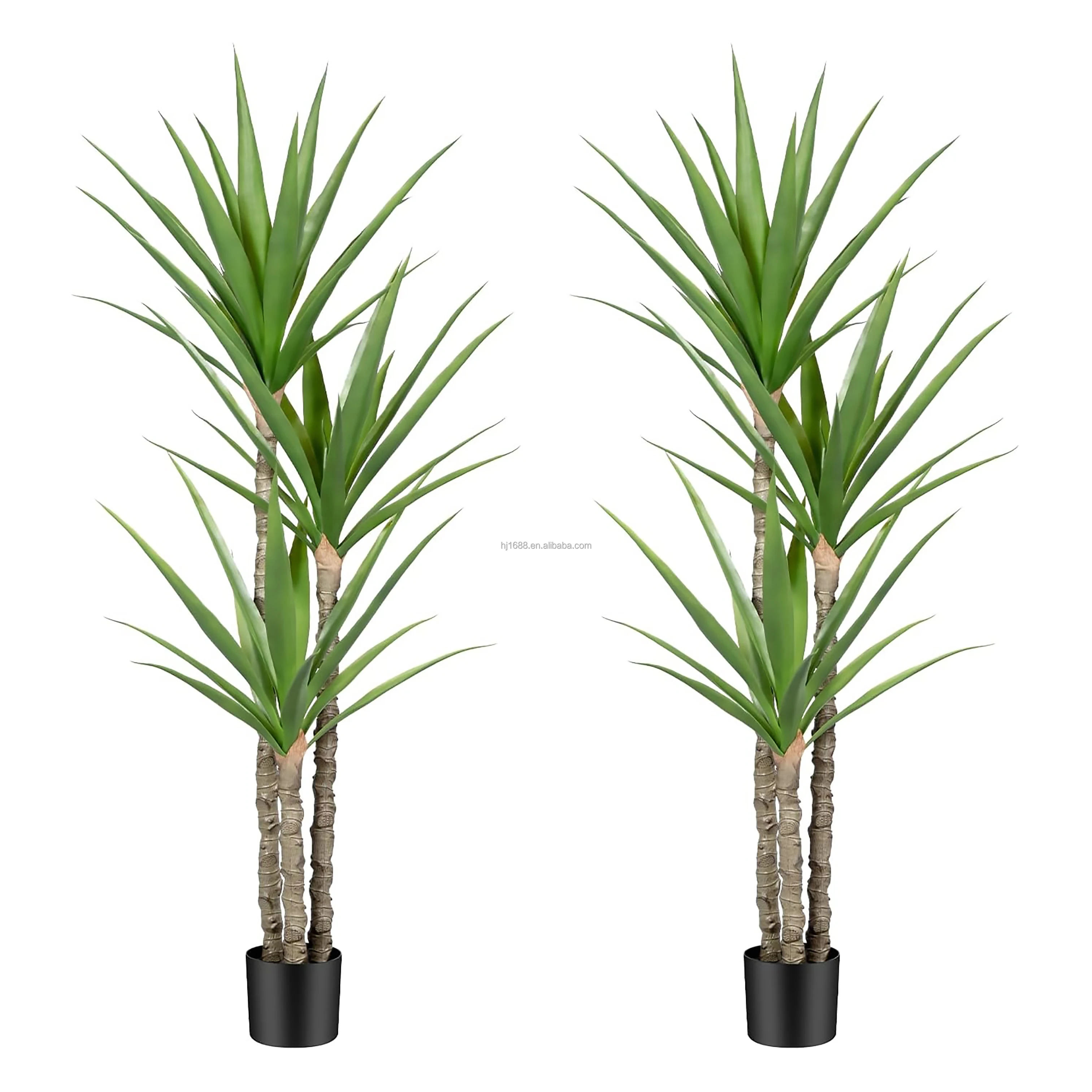 Искусственное дерево 5 футов 150 см искусственный бонсай с 45 листьями в горшке искусственное растение Агава для фермерского дома офисный пол Декор подарок на новоселье