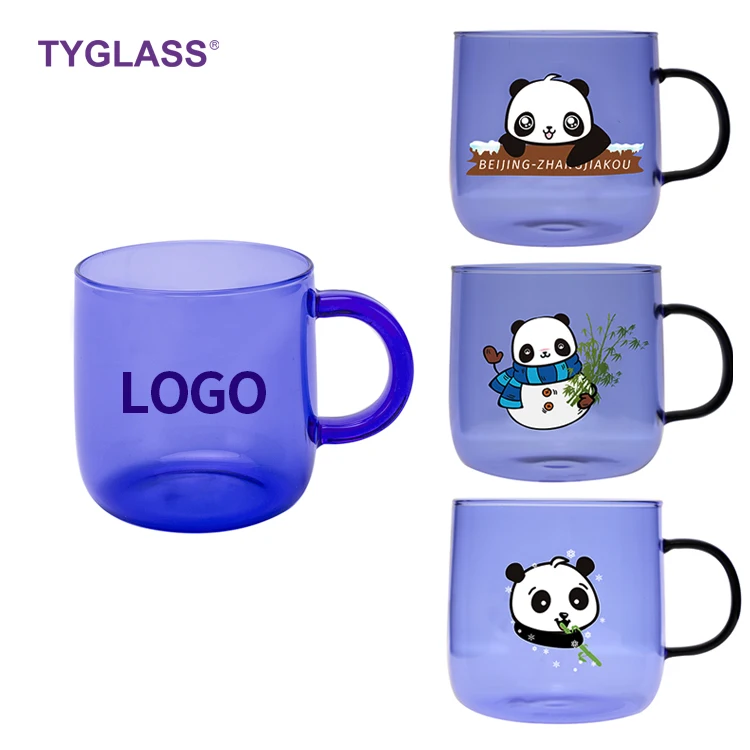 Good Reputation glass mug with handle espresso coffee single wall glass water cup