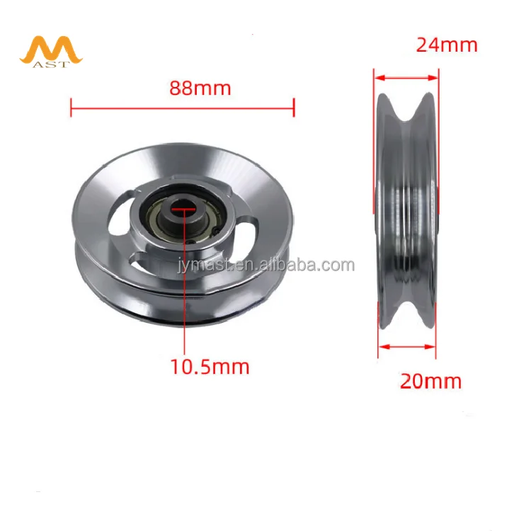 Wholesale Price 88mm Sports Fitness Accessories Gym Equipment Bearing Aluminum Pulley Big Bird Pulley