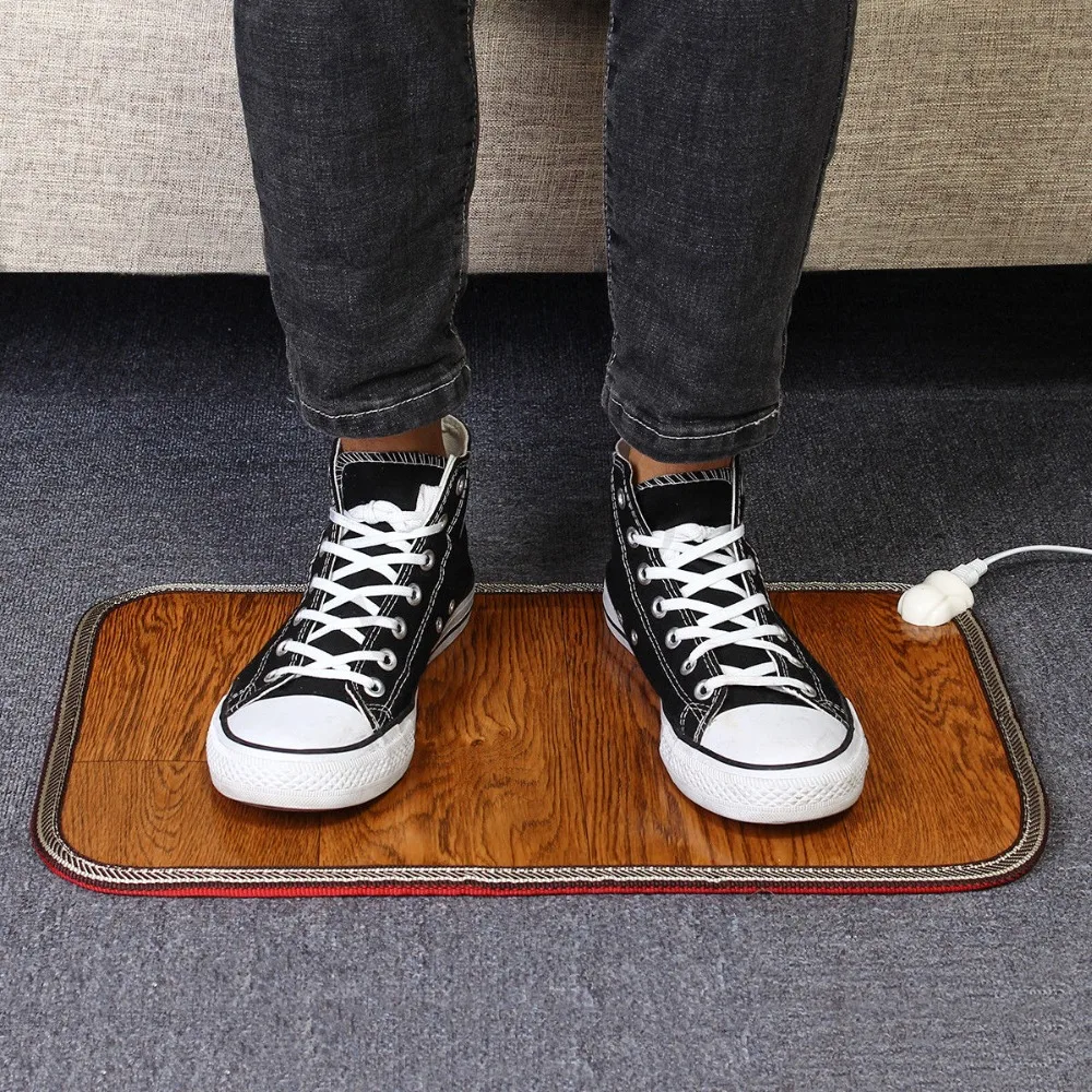 Hot sale Electric Heating Pad Thermal Foot Feet Warmer Heated Floor Carpet Mat Pad Blanket Home Office Warm Feet Heater