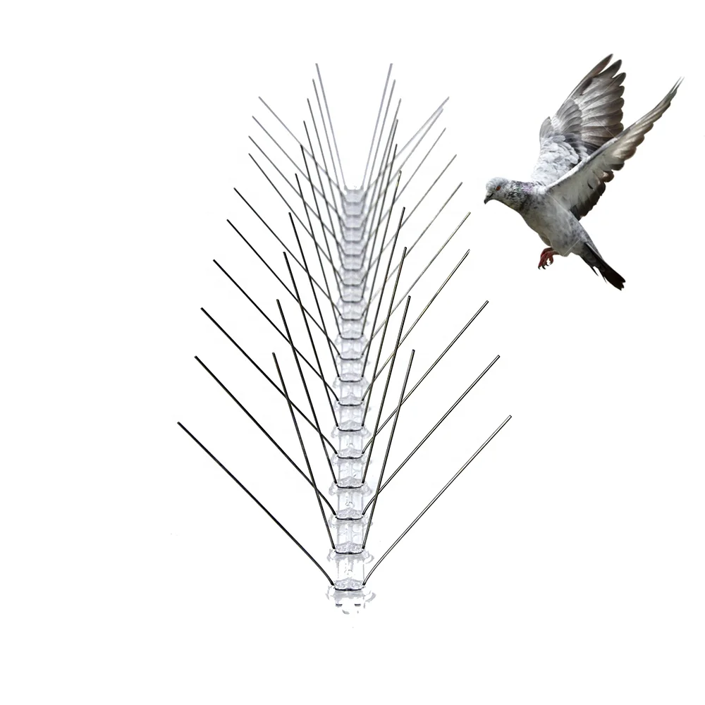 Bird Spikes for pigeons Stainless Steel Repellent Pigeon Fence Kit Deter Pigeon Anti Bird Defender Spikes Scare Birds Control