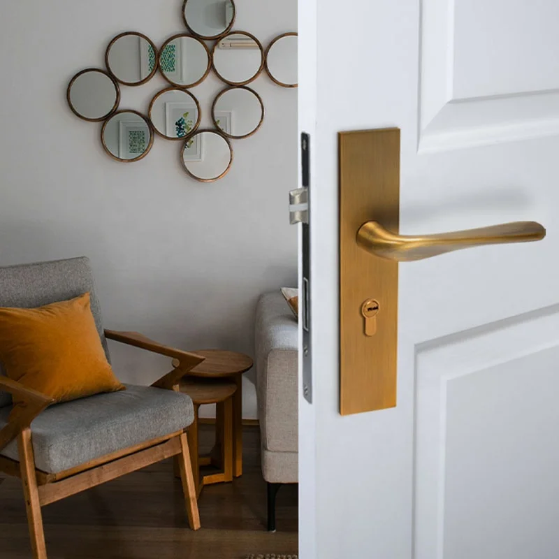 Yonfia A8183P11 rts новый дизайн алюминиевые дверные замки матовая Античная бронзовая внутренняя дверная ручка замок набор рычагов