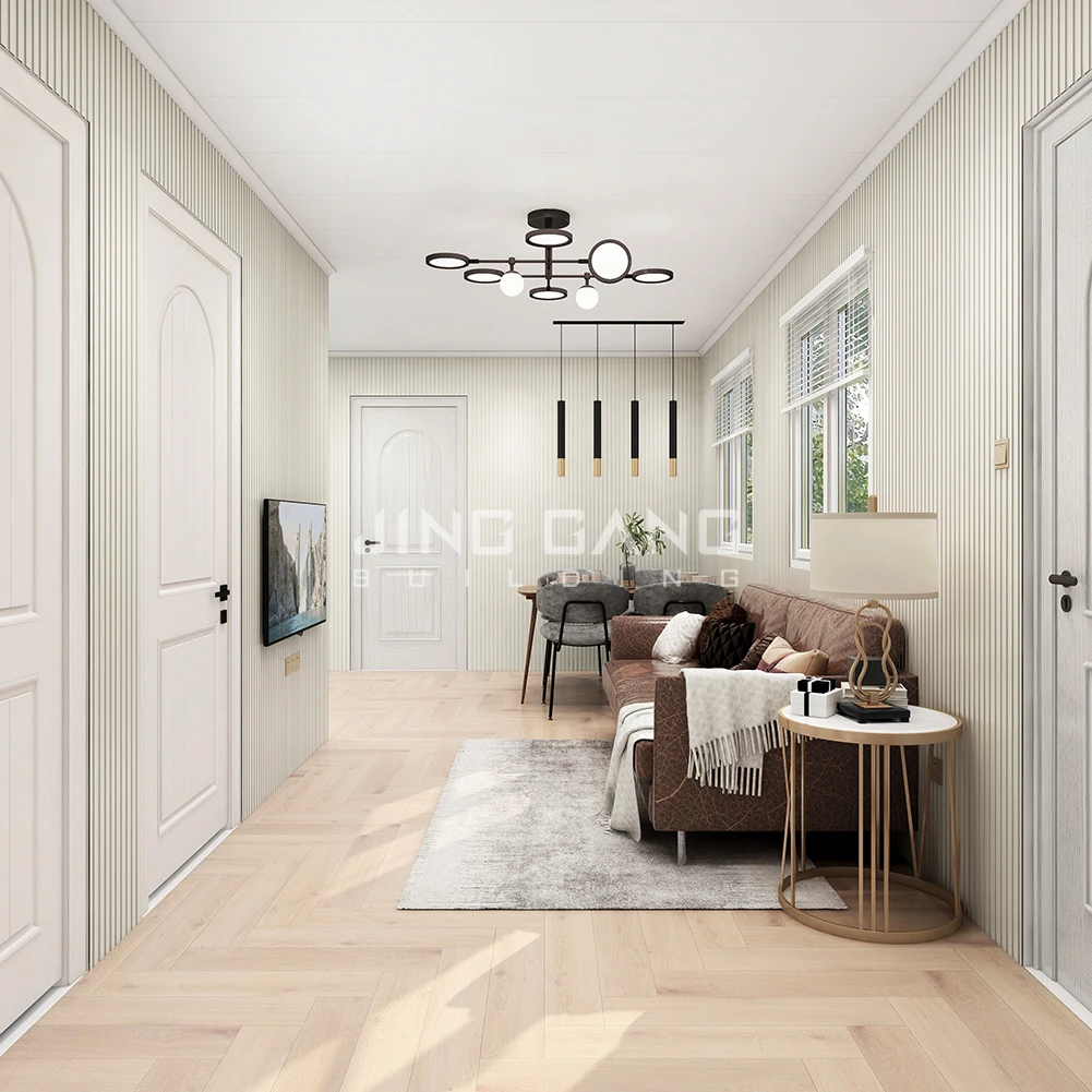 Роскошный двухэтажный современный модульный сборный дом JG для спальни быстросъемные бетонные дома гостиной 3 комнат под