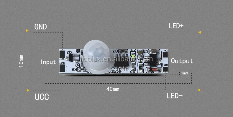 Печатная плата в сборе датчик движения мини инфракрасный Pir переключатель светодиодный детектор световая лента автоматический настройки