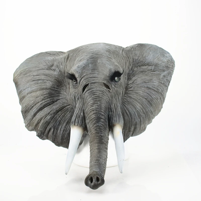 Amazon Hot Sell High quality elephant animal party mask animal latex mask