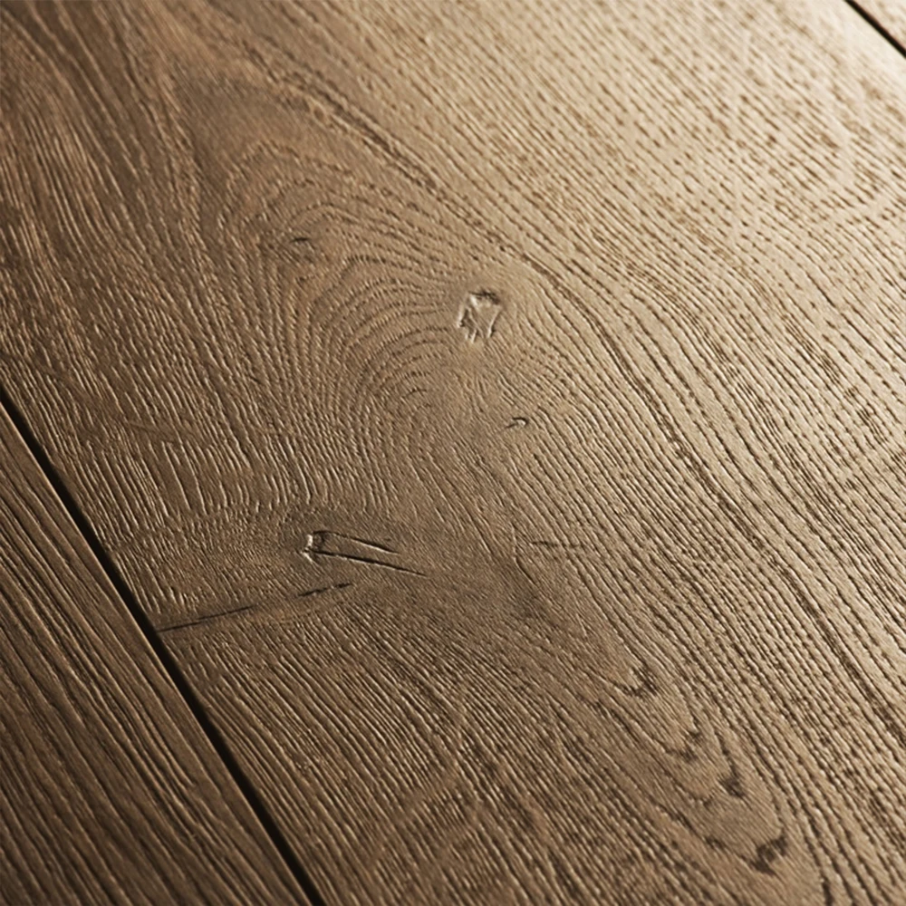 Dark brown long wide plank engineered wood flooring 14mm