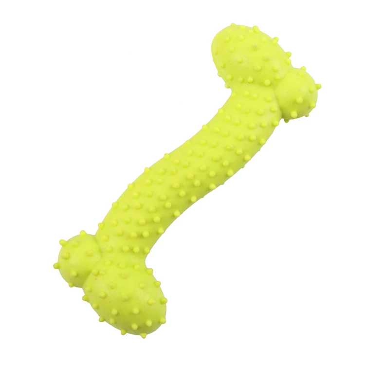 Dog Toy Rubber Pet Bite Molar Tooth Squeak Chew Toys for Large Small Dogs Cat Outdoor Training Supply