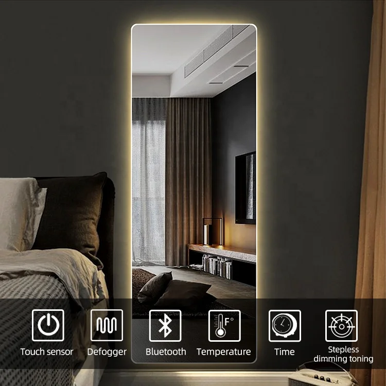 Seawin Full length Mirror Floor Clothing Store Fitting Mirror Beauty Bridal Shop Large glass Mirror