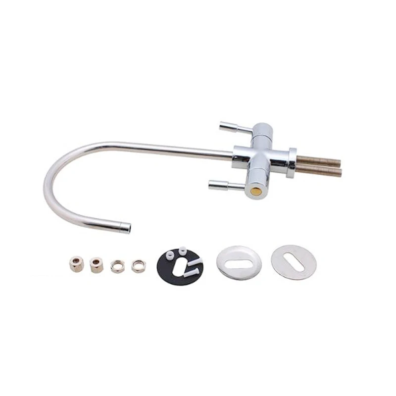 Ro чистая питьевая вода кран с двухсторонней трубой 1/4 дюйма без свинца