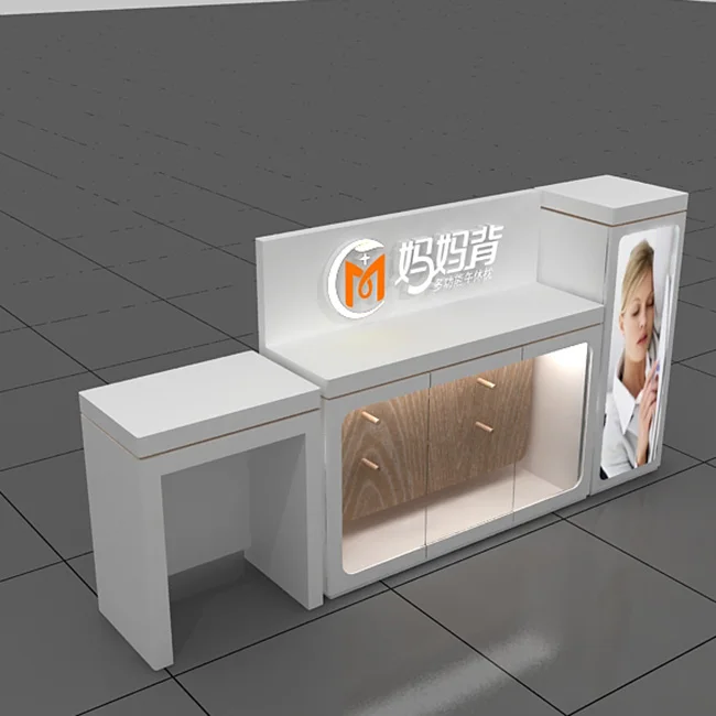 Commercial Glass Counter Fixture Design Woman Clothing Display Showcase Retail Store Furniture Clothes Shop Interior Decoration