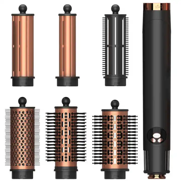 professional Air Styling Drying System 110000 RPM High Speed 7 in 1 folding Hair air Styler Set with Auto Wrap Hair Curlers