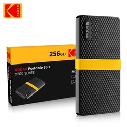 KODAK портативный SSD X200 256 ГБ 512 1 ТБ USB3.1 Тип C Размер 90,5x45x10 мм жесткий диск твердотельный диск внешний мини SSD
