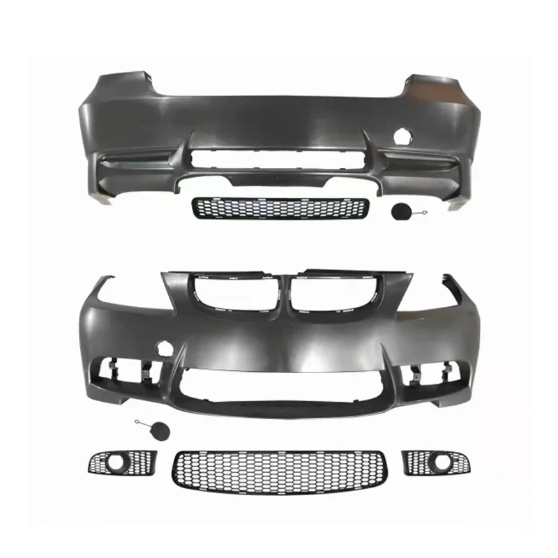 
Body kit include front and rear bumper assembly with grille for BMW 3 series E90 2005-2008 upgrade to M3 model PP material kits 