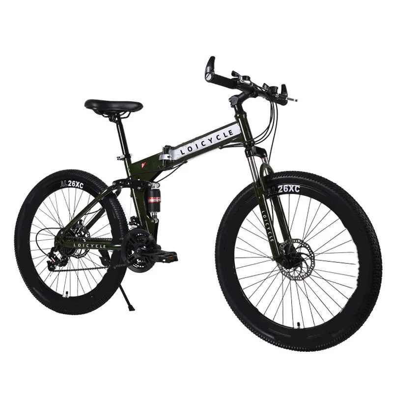 26 inch folding bike full suspension foldable mountain bicycle