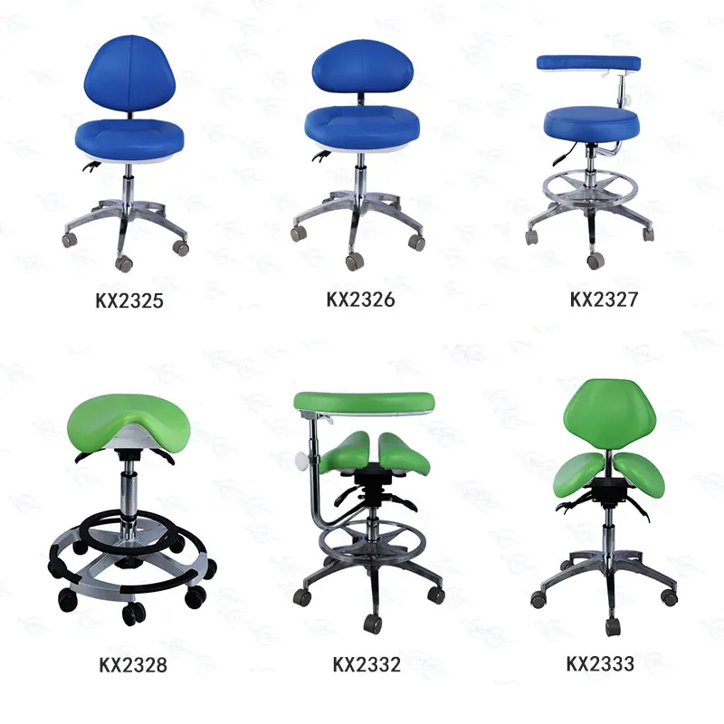 Most Popular Dental Doctor Assistant Stool Adjustable Height Mobile Chair for Doctor
