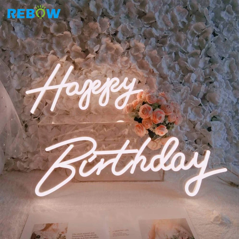Rebow Drop shipping 12V Custom Made Electronics Bride To Be Til Death Love Live LED Flex Neon Sign Light