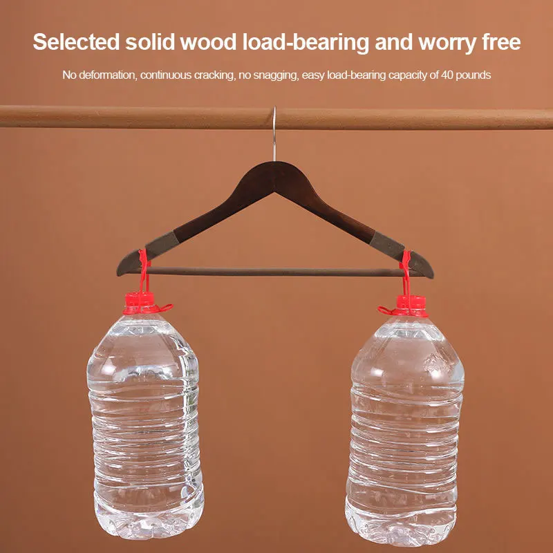 Customized Logo Natural Wooden Hangers High Quality Wooden Hangers for Clothes