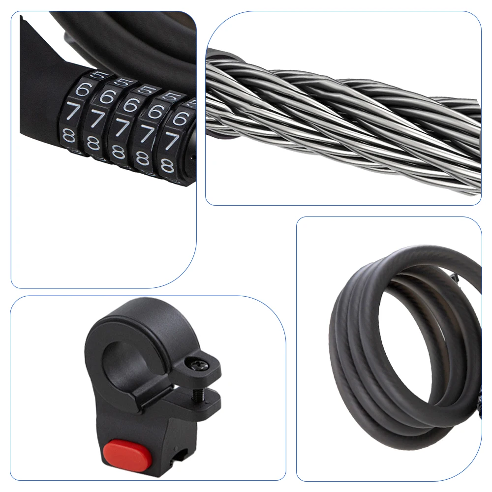 High quality Electric Scooter Spare Parts Password Combination Car Lock For Ninebot MAX G30 NS2 E22 E25