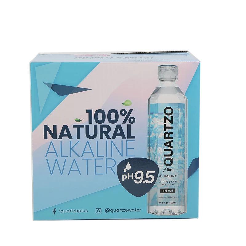 Color Moving Corrugated Carton Shipping boxes for water bottle Factory Delivery Brown Box Packaging